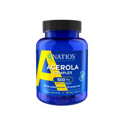 NATIOS Acerola Complex, 500 mg, 90 veganských kapslí