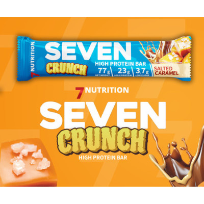 7Nutrition Slaný karamel crunch SEVEN PROTEIN BAR 77G, PegraStore.cz