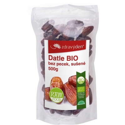 Zdravý den Datle BIO 500g bez pecek, sušené, PegraStore.cz