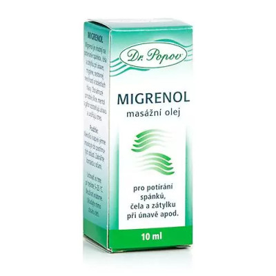 Dr.Popov Migrenol, masážní olej, 10 ml, PegraStore.cz