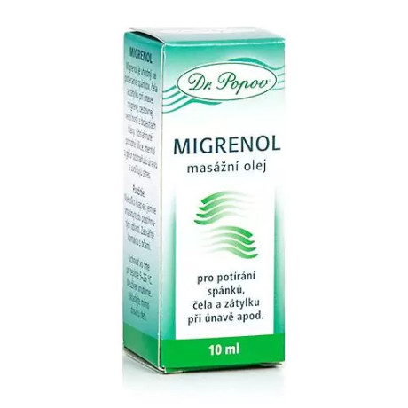 Dr.Popov Migrenol, masážní olej, 10 ml, PegraStore.cz
