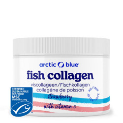 Arctic Blue Fish Collagen + Vitamin C 150g jahoda (Seagarden Norway)