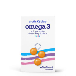 Arctic blue Kids Omega 3 30 gummies (250mg DHA, 70mg EPA & Vitamin D 200IU)