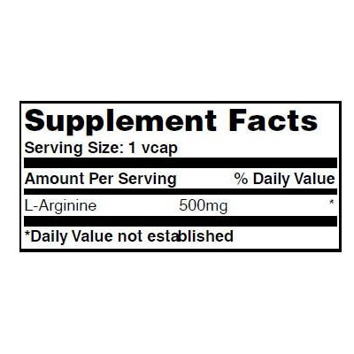 Haya Labs L-Arginine 500mg