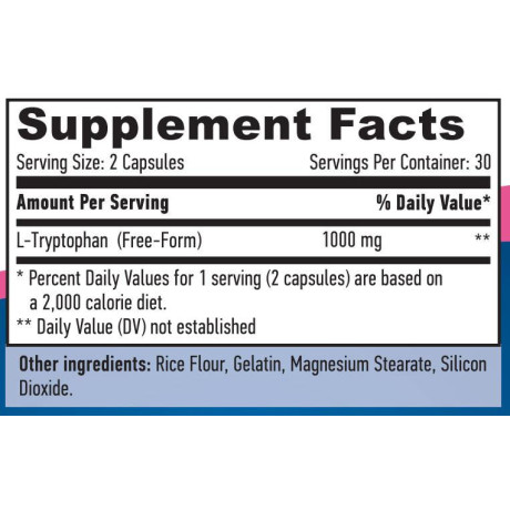 Haya Labs L-Tryptophan 500mg