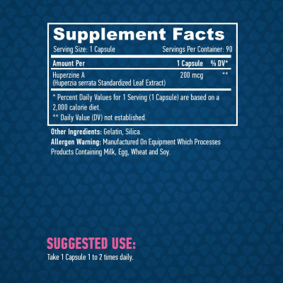 Haya Labs Huperzine A 98% Extract 200mcg