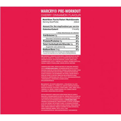 Genius Nutr Warcry PWO drink