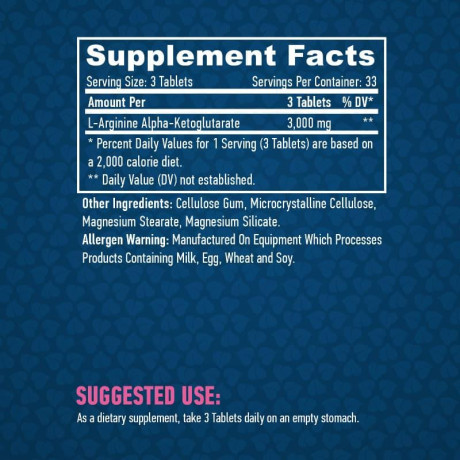 Haya Labs Arginine AKG 1000mg